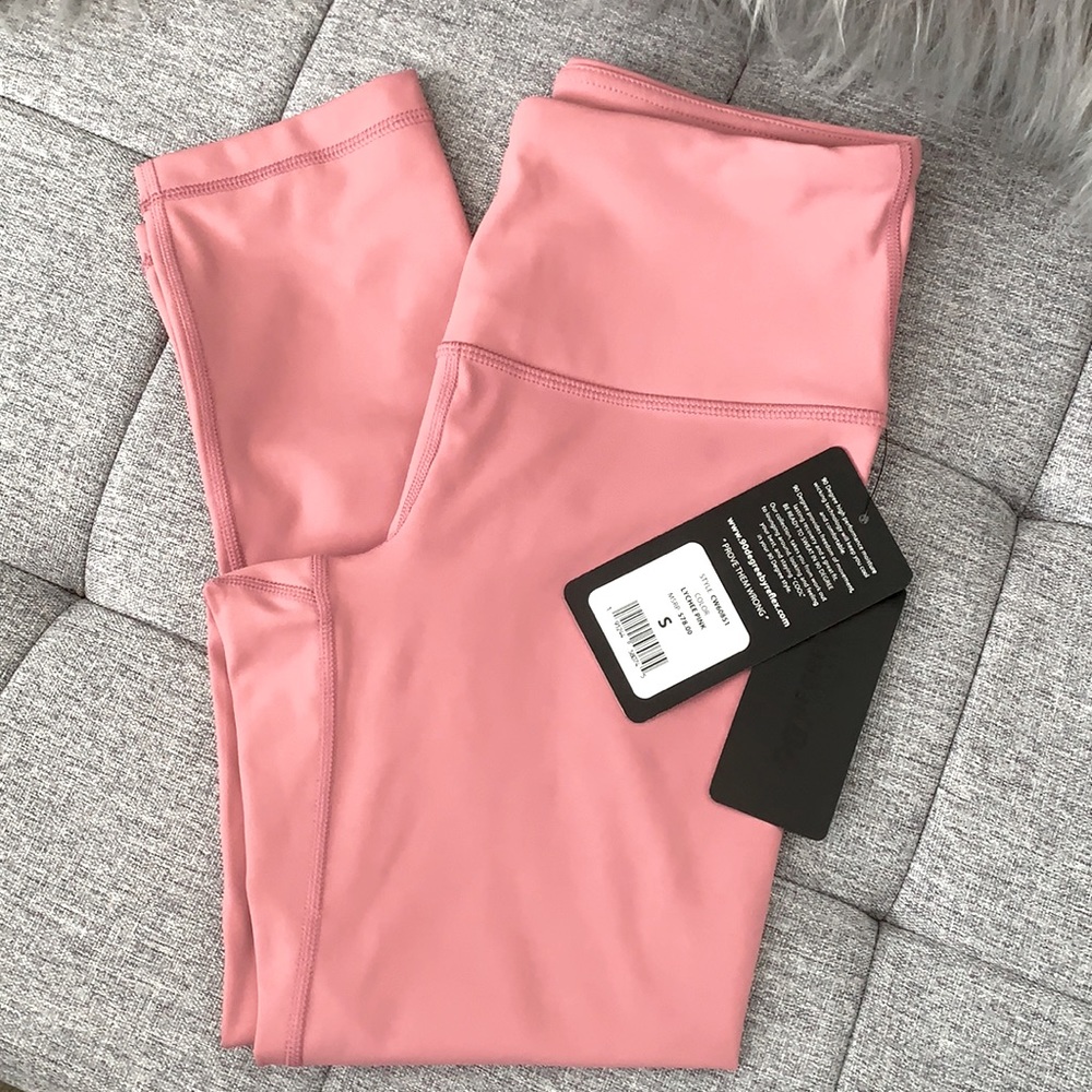 90 Degree By Reflex Womens Capris in Dusty Pink